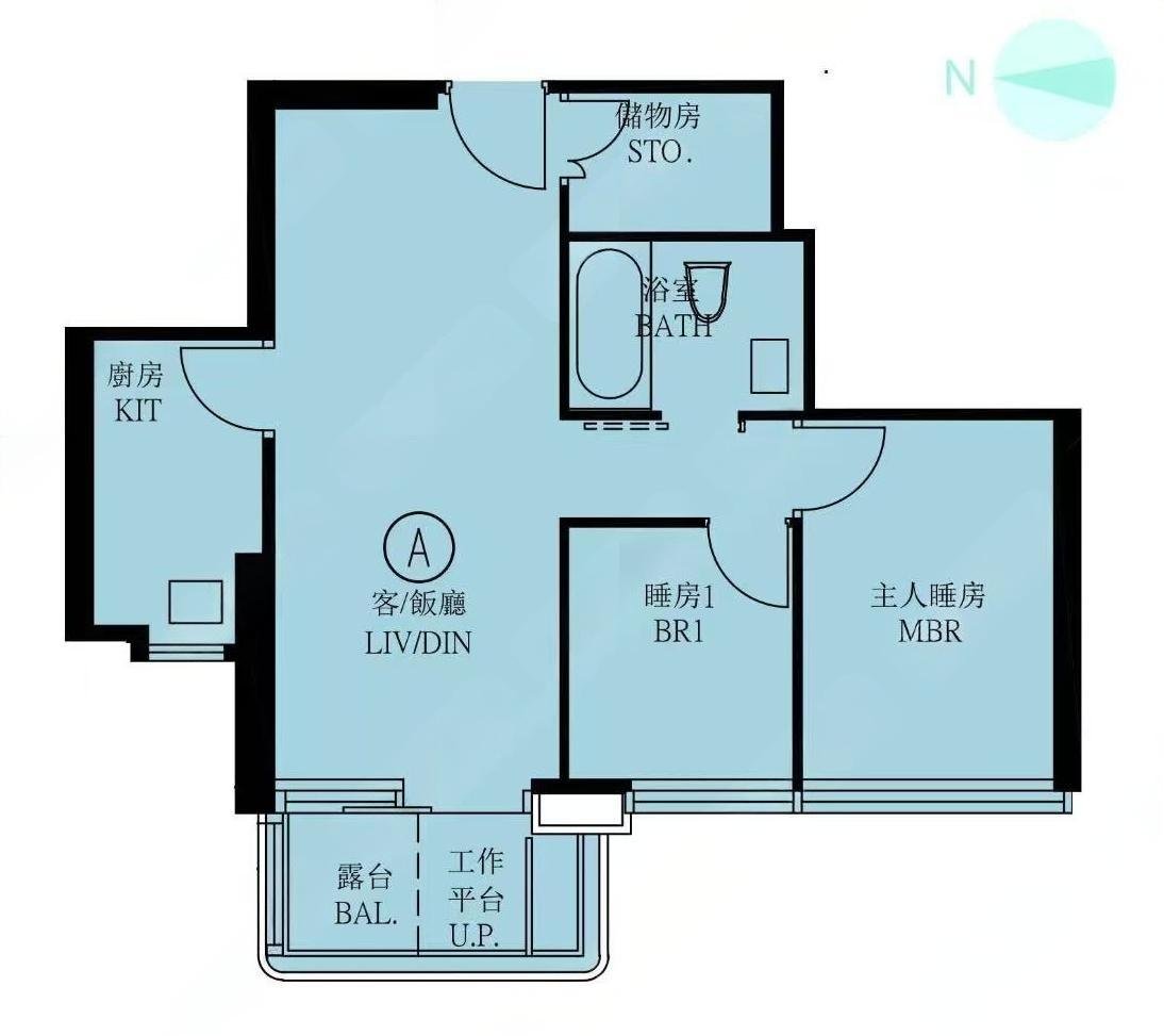 維港・灣畔 2房戶型
